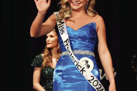Timber Mefford was crowned Miss Frederick 2024 April 6 at the Historic Ramona Theatre. Photos by Kathleen Guill | Press-Leader