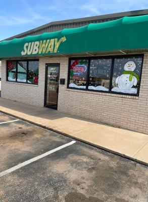 The Frederick Chamber of Commerce is hosting their annual best decorated house and business contests. Pictured is Subway in Frederick from December 2022. Courtesy photo